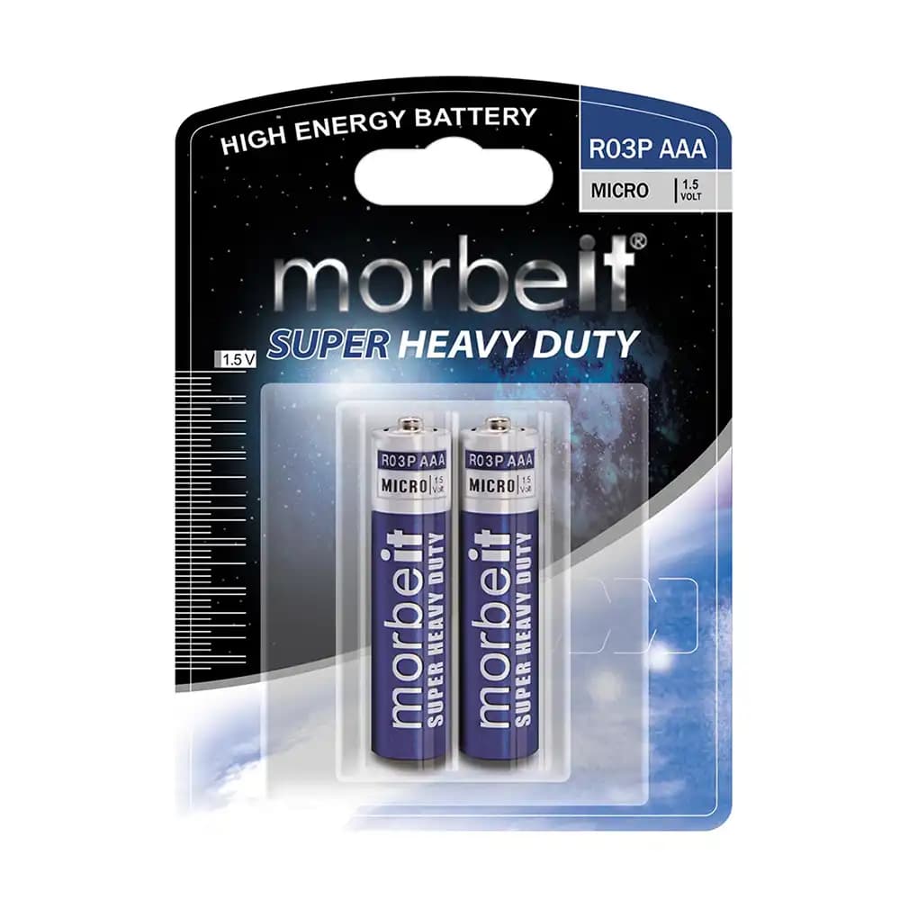 باتری نیم قلمی موربیت مدل Super Heavy Duty بسته 2 عددی — تصویر ۷