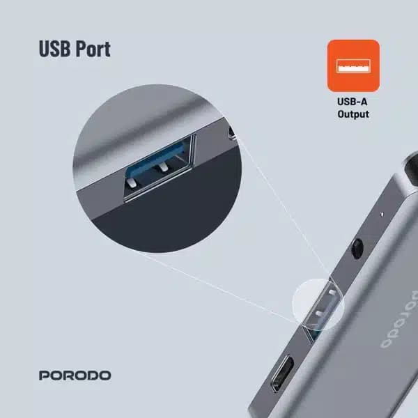 هاب پرودو مدل 4in1 USB-C Hub PD-41CHB-GY — تصویر ۶