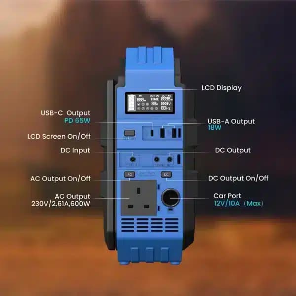 پاوربانک خورشیدی 192000 پاورولوژی Generator PPBCHA30 توان 600 وات — تصویر ۱۱