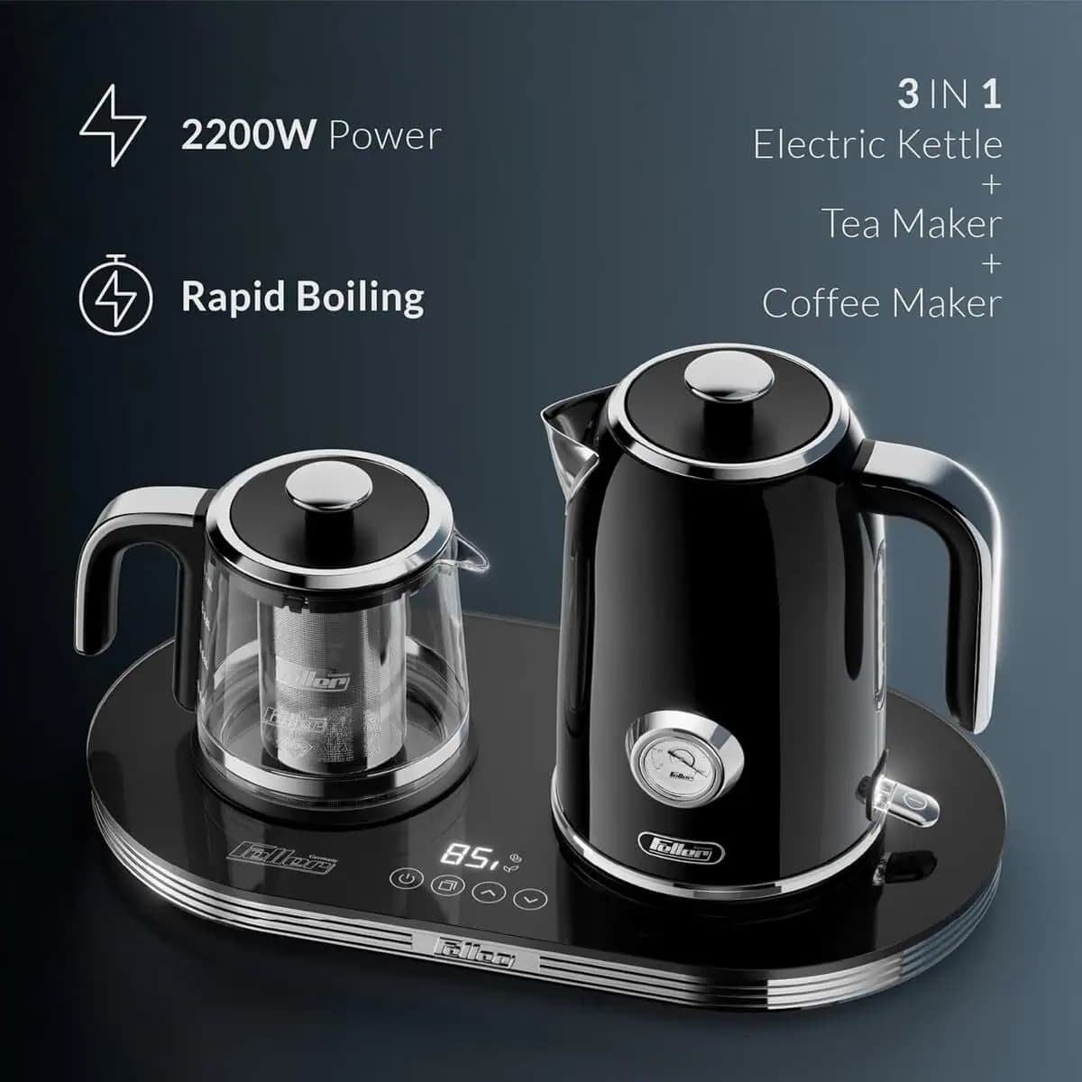 چای ساز کنار همی فلر Feller TS490 Bk — تصویر ۳