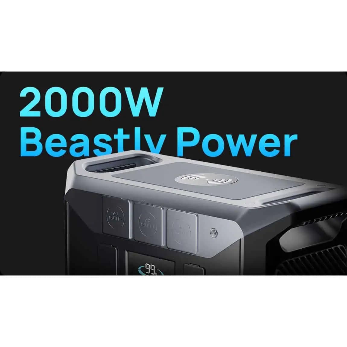 پاور استیشن DaranEner NEO2000 با باطری 2000 وات واقعی LifePO4 — تصویر ۹