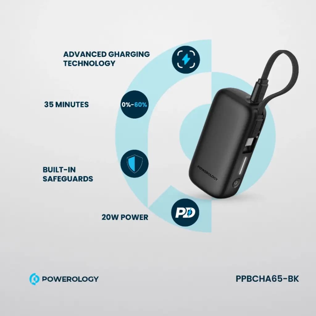 پاور بانک پاورولوژی Powerology 5000mAh Power Bank PPBCHA65 — تصویر ۱۲