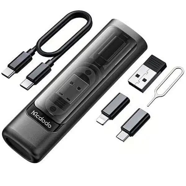 کابل تبدیل چندکاره مک‌دودو WF-1720 USB-C/USB به لایتنینگ و MicroUSB — تصویر ۸