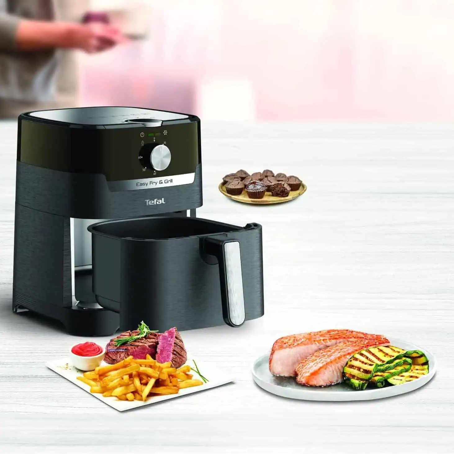 سرخ کن بدون روغن و گریل 4.2 لیتر تفال Tefal EY501 — تصویر ۹