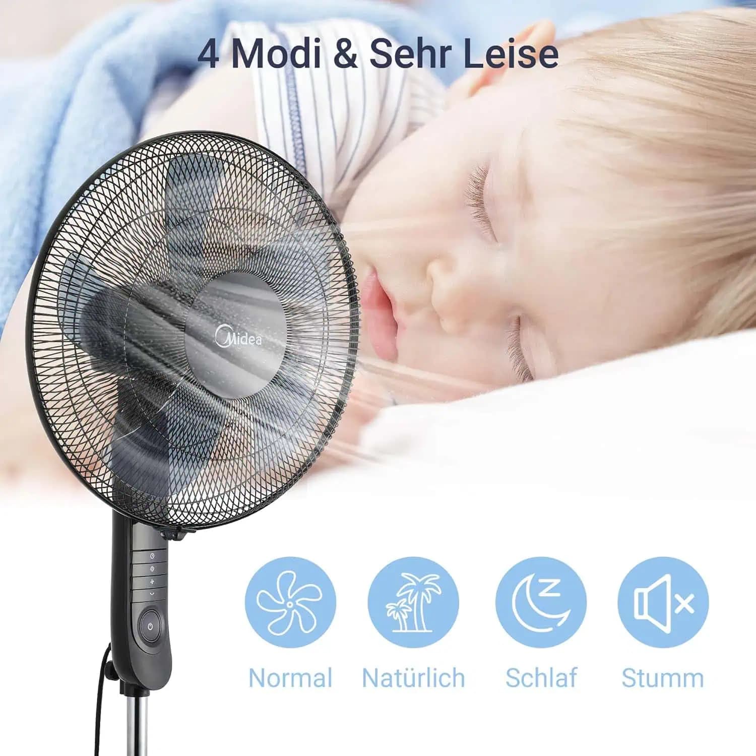 پنکه ایستاده میدیا Midea FS40-15FR — تصویر ۶