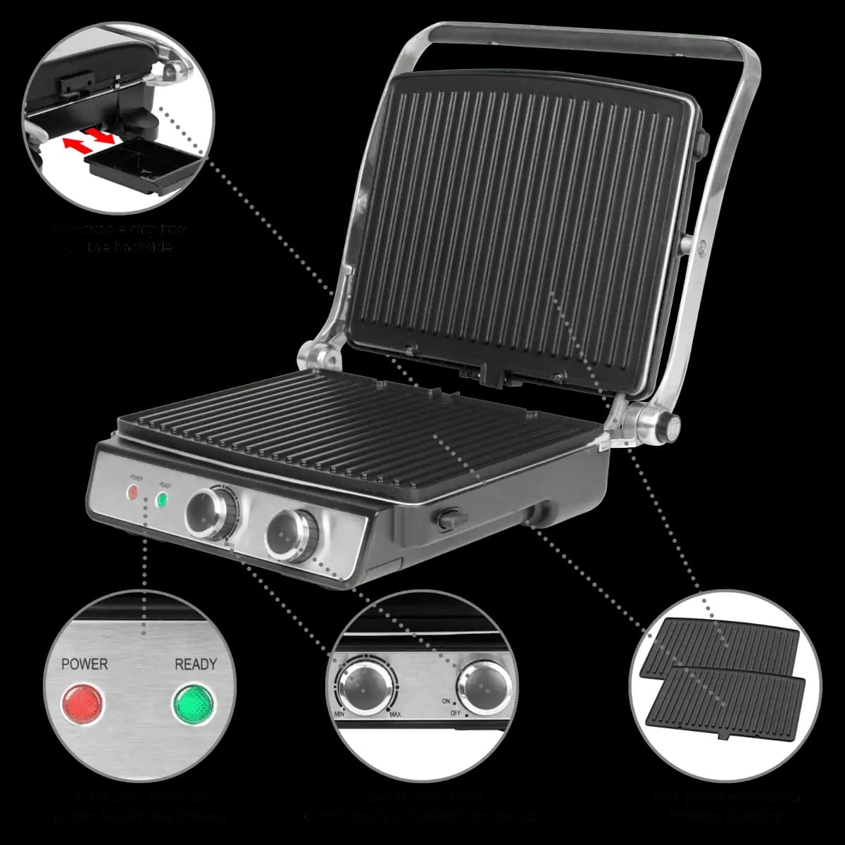 ساندویچ ساز و گریل پروفی کوک ProfiCook PC-KG 1029 — تصویر ۵