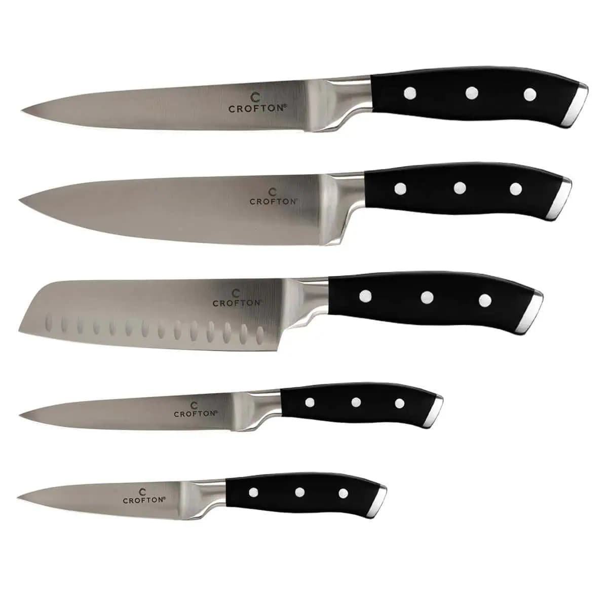 ست چاقو 6 تکه کرافتن آلمان با استند چوبی Crofton 6-Telig Messerblock — تصویر ۷