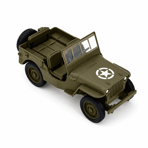 ماکت ماشین فلزی جیپ ویلیز Jeep Willys کلاسیک