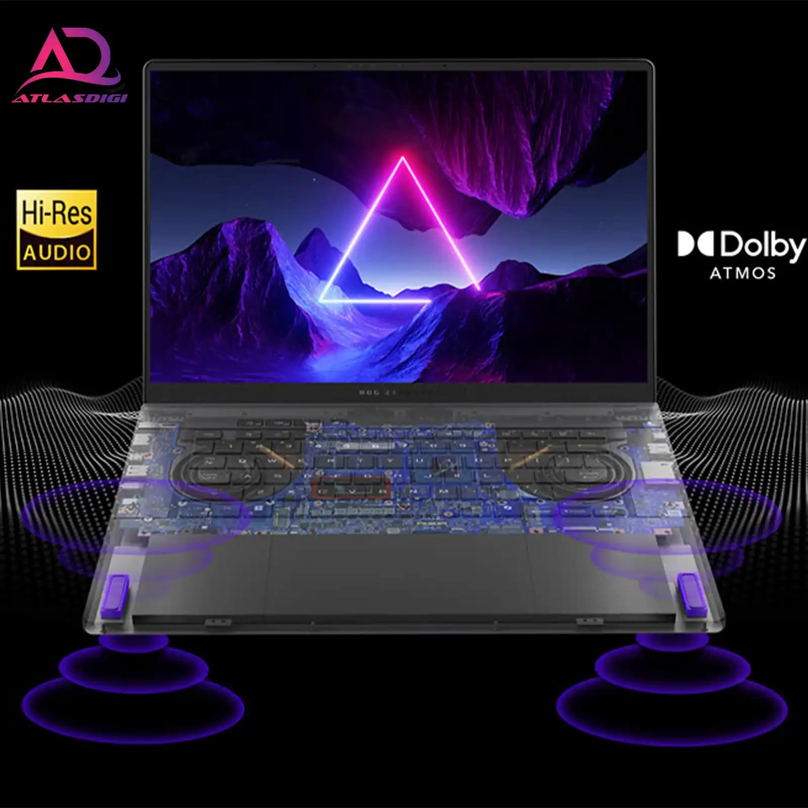 لپ تاپ گیمینگ ایسوس مدل ASUS ROG Zephyrus G16 (2024) U9-185H RTX4070 2.5K 240HZ — تصویر ۷