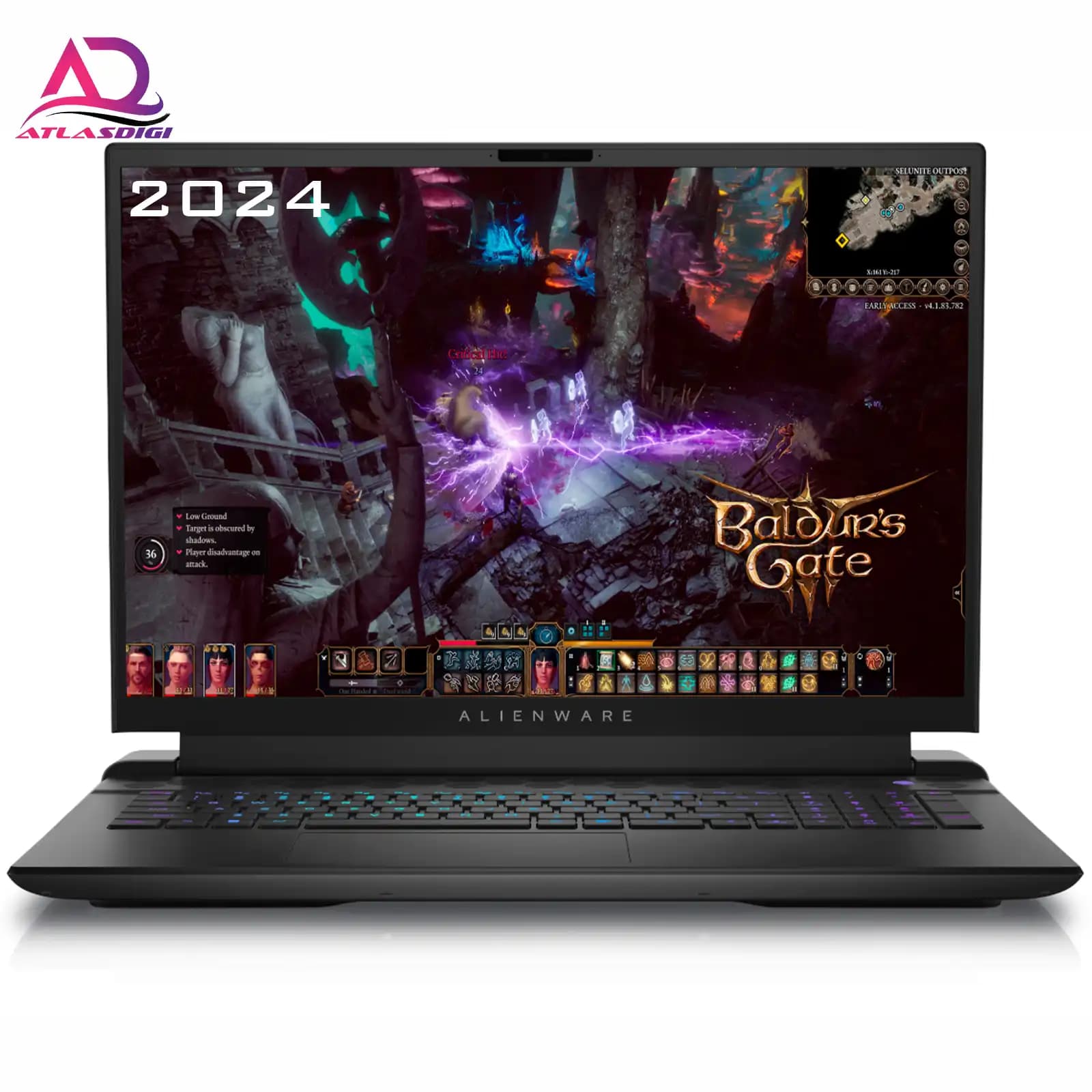لپ تاپ گیمینگ الین ویر مدل Alienware M18 2024 i9-14900HX RTX4090 96GB 12TB 2.5K 165HZ — تصویر ۲