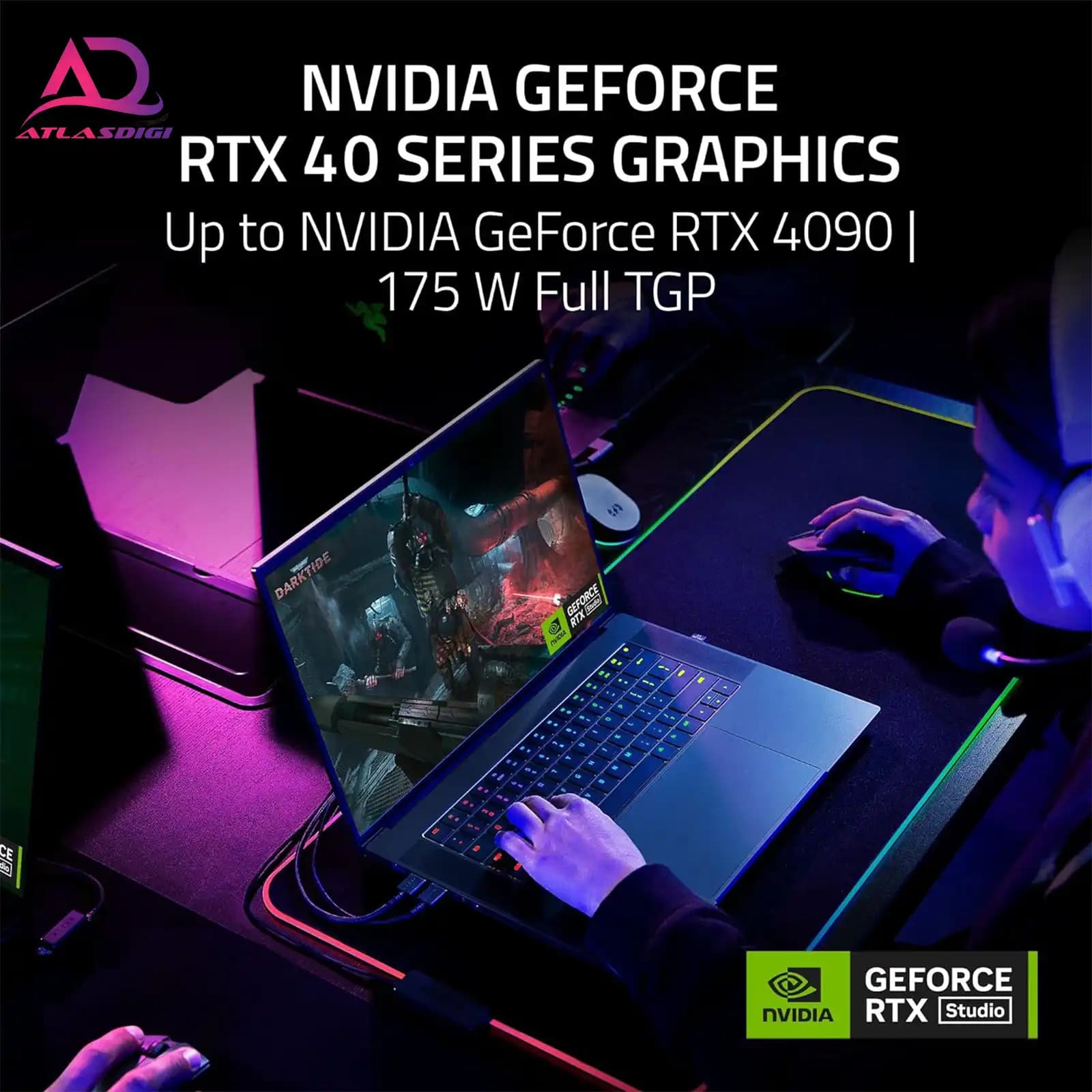 لپ تاپ گیمینگ ریزر مدل Razer Blade 16 2024 i9-14900HX RTX4080 32GB 1TB OLED — تصویر ۹