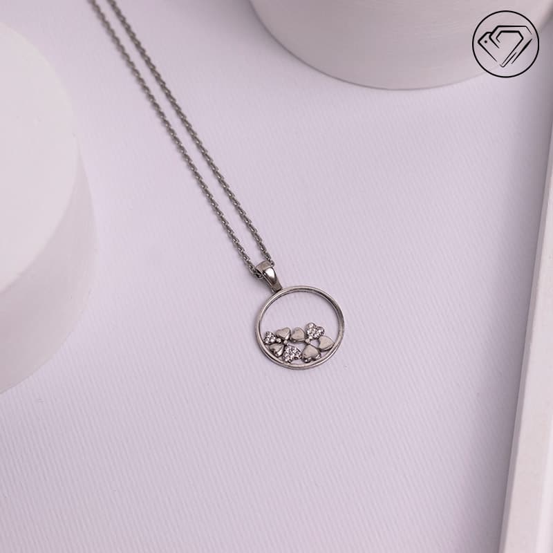 گردن آویز نقره قلب کوچک مدل GA-6006 — تصویر ۳