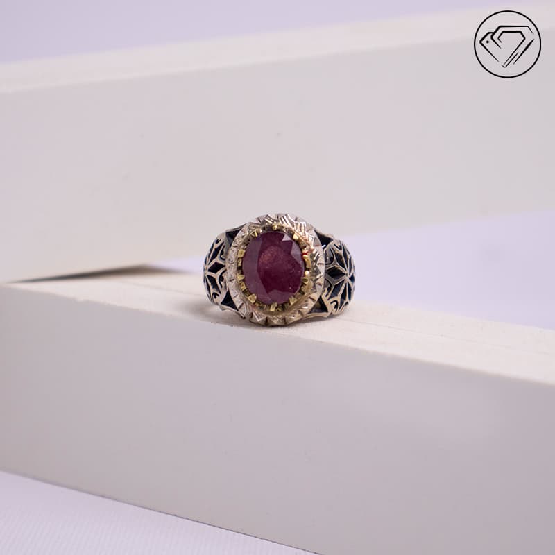 انگشتر یاقوت سرخ مدل GA-1035
