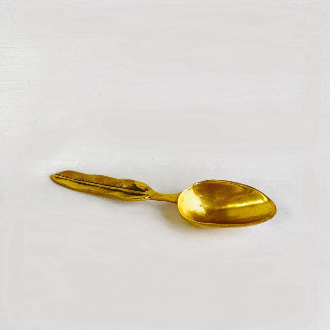 قاشق آجیل خوری برنزی مدل پر