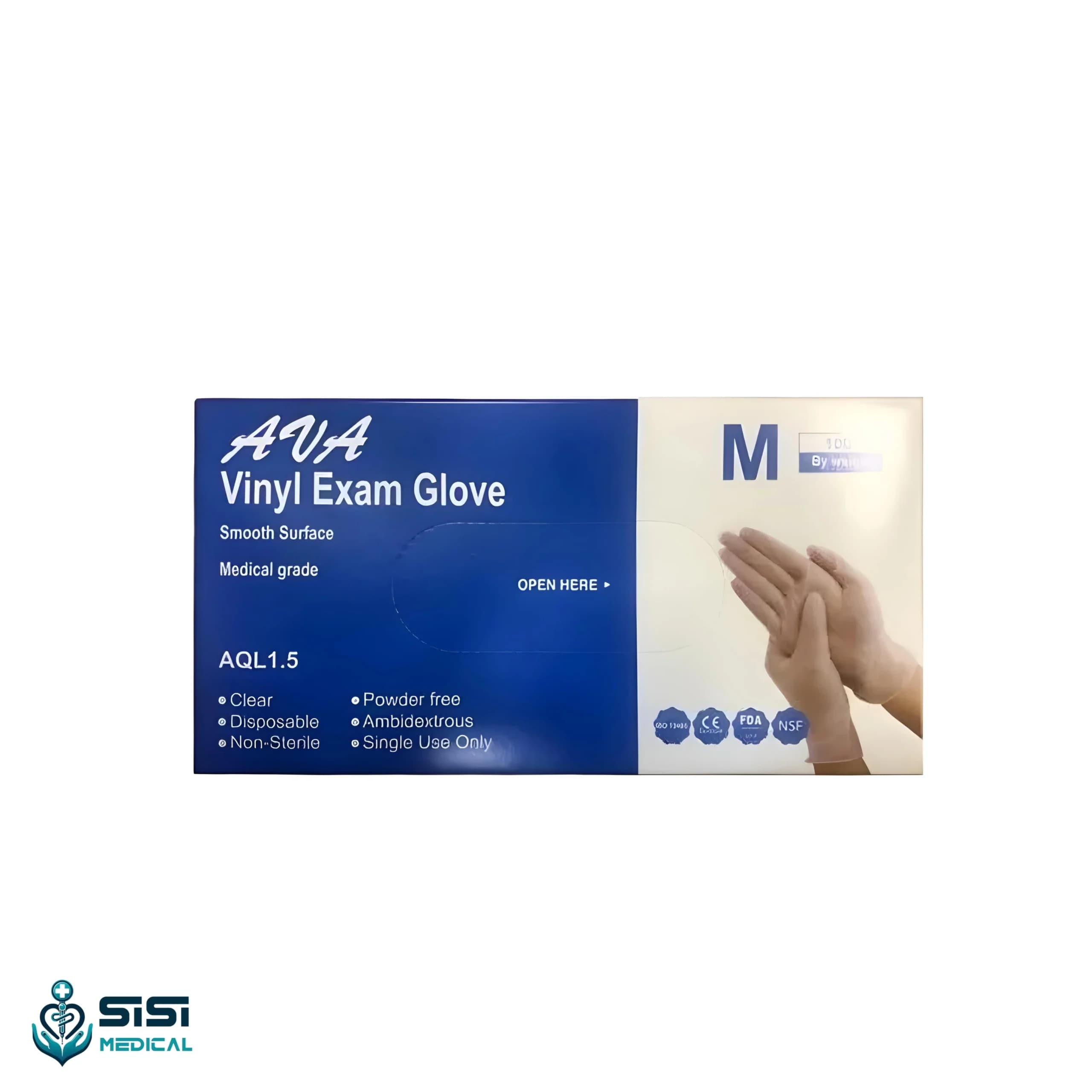 دستکش وینیل AVA سایز مدیوم