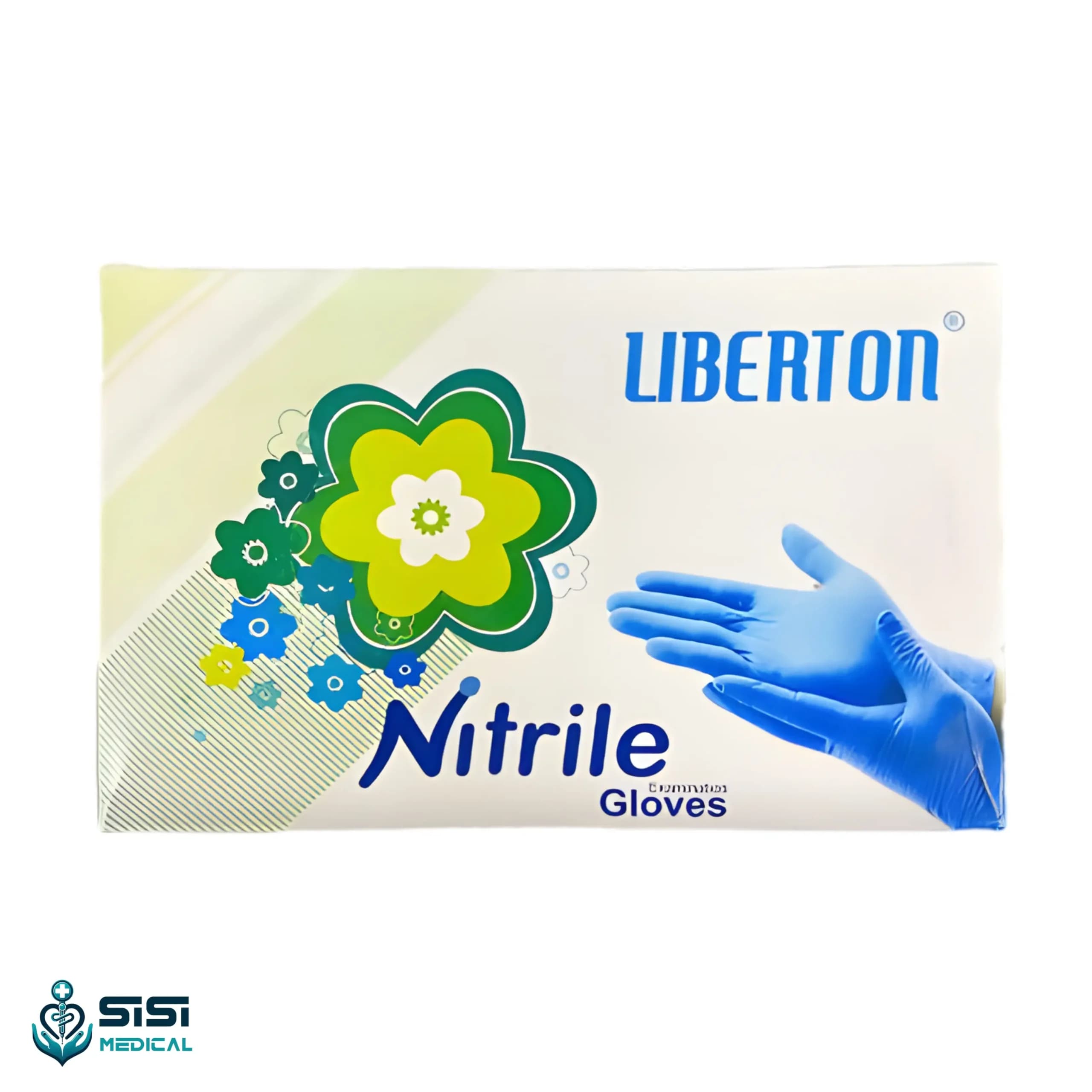 دستکش نیتریل آبی لیبرتون سایز لارج