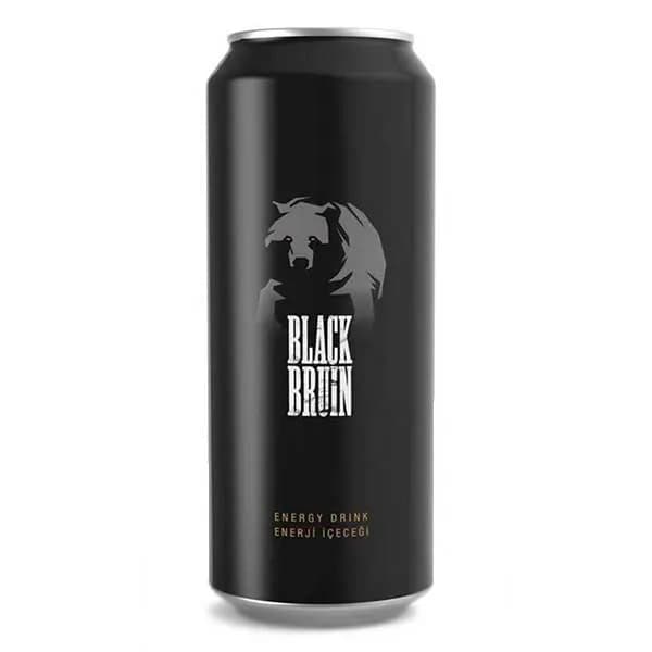 نوشیدنی گازدار انرژی زا بلک برون Black Bruin حجم 500 میلی