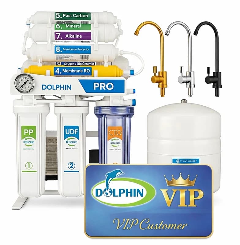 دستگاه تصفیه آب خانگی 9 مرحله ای PRO-RO-Dolphin