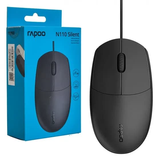 ماوس با سیم رپو مدل N110 سایلنت — تصویر ۱۰