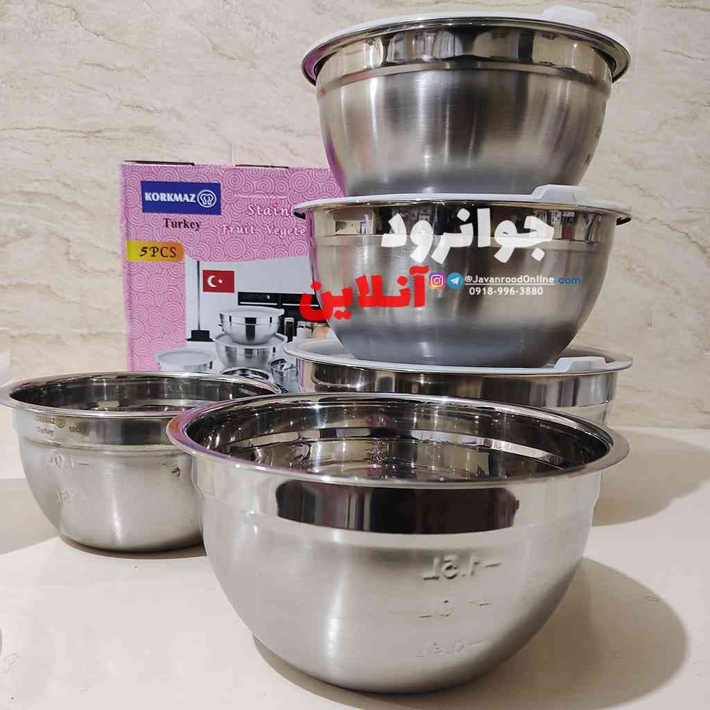 لگن درب دار کرکماز 5 تیکه Korkmaz