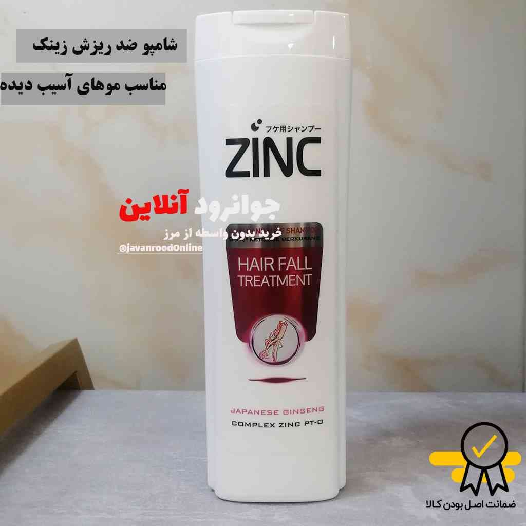 شامپو ضد ریزش زینک مدل hair fall treatment zinc — تصویر ۲
