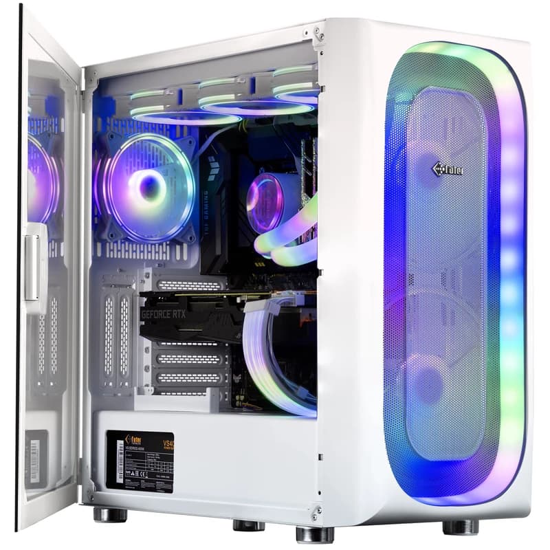 کیس کامپیوتر فاطر FG-790W RGB Mid Tower سفید — تصویر ۳