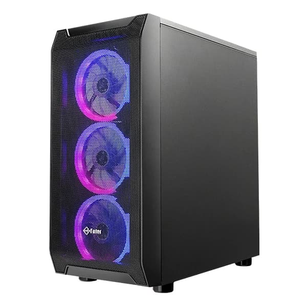 کیس کامپیوتر فاطر FG-720B RGB Mid Tower مشکی — تصویر ۴