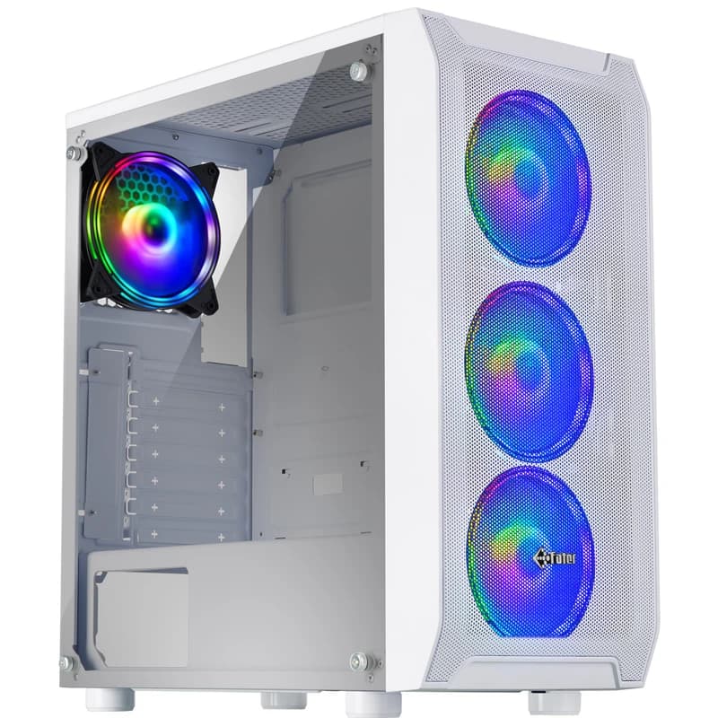 کیس کامپیوتر فاطر FG-720W RGB Mid Tower سفید — تصویر ۲