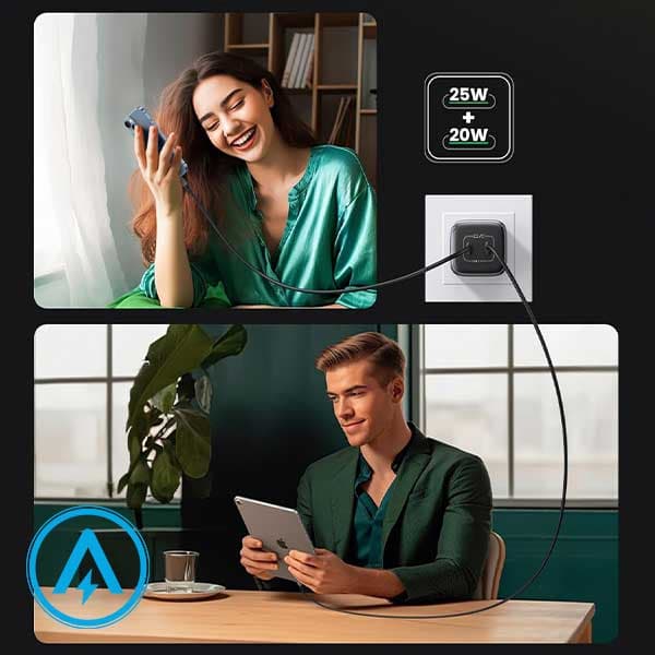 شارژر دیواری 45 وات یوگرین مدل Ugreen Nexode CD294 — تصویر ۵