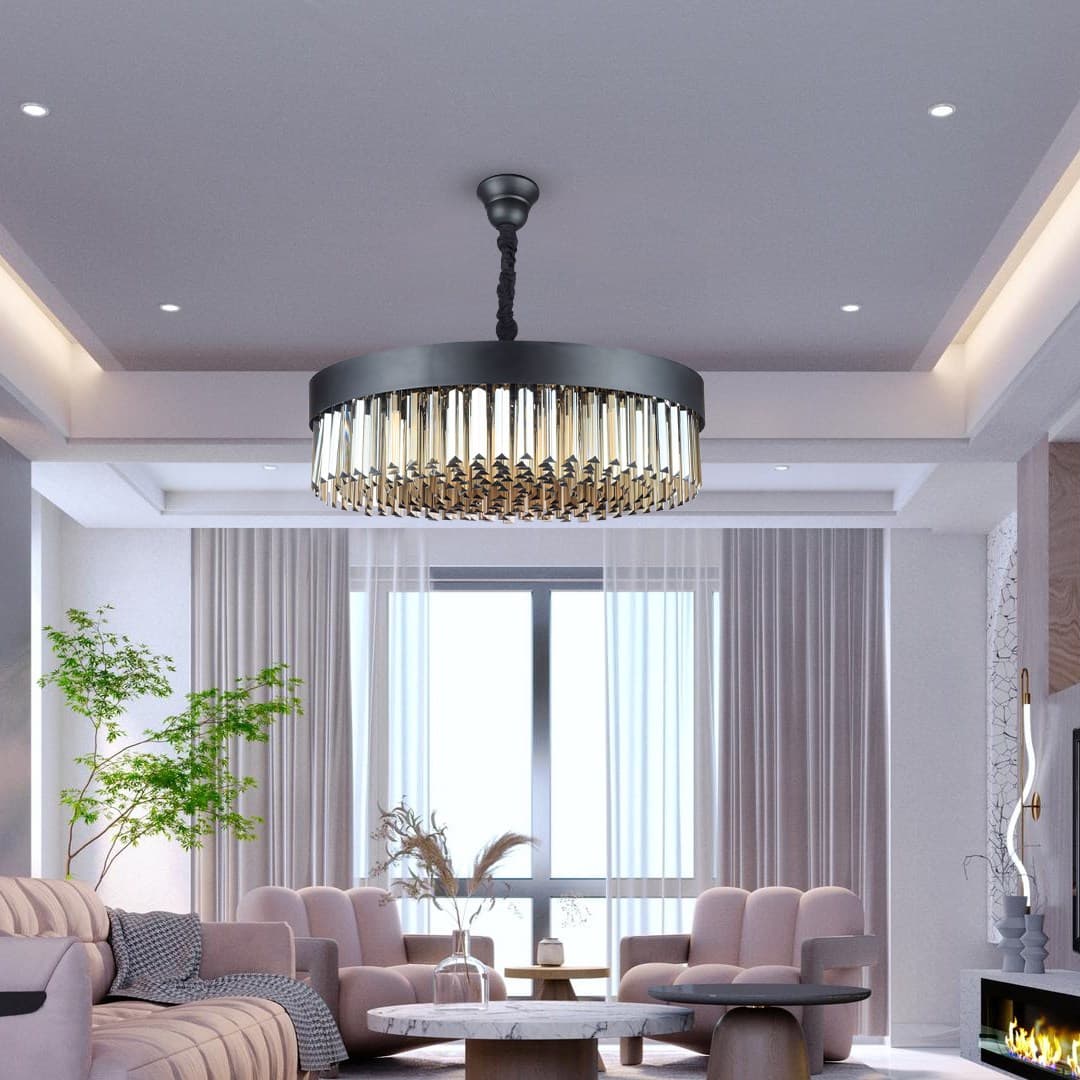 لوستر 14 شعله چشمه نور کد MO4423/60 — تصویر ۱۱