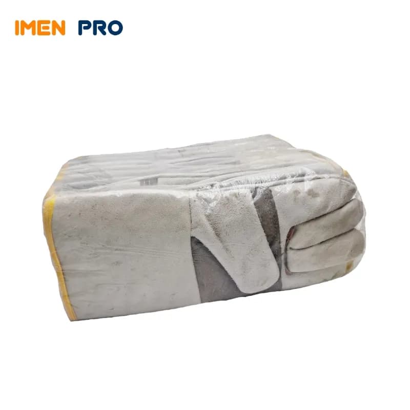 دستکش جوشکاری تمام چرم 40 سانت (بسته 10 جفتی) — تصویر ۷