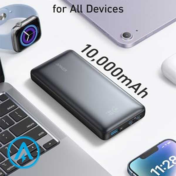 پاور بانک 25 وات انکر ظرفیت 10000 میلی آمپر مدل Anker A1249 — تصویر ۶