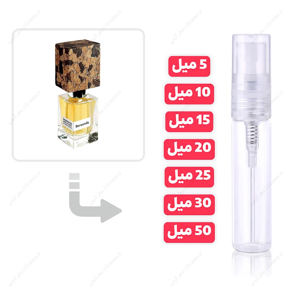 عطر گرمی اسوماتو بارا اوندا زنانه مردانه | Nasomatto Baraonda