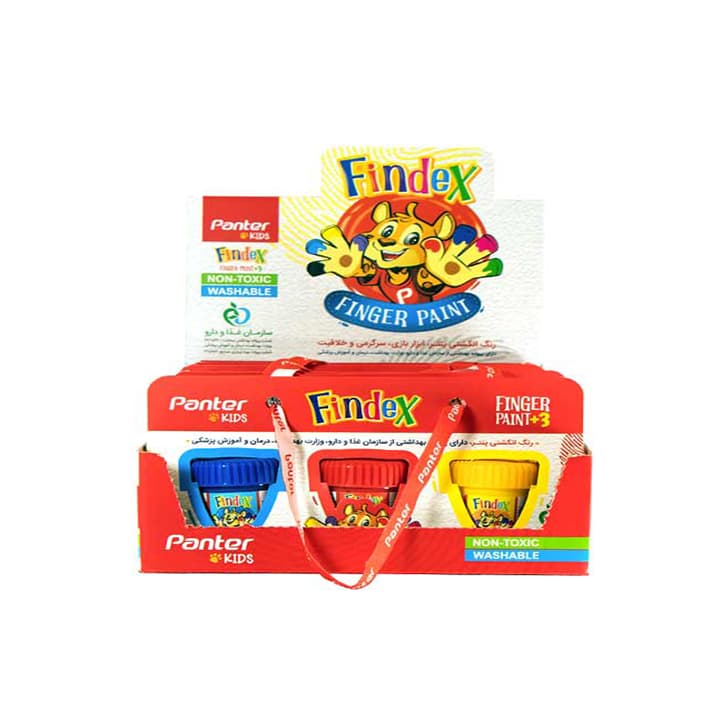 رنگ انگشتی پنتر findex جعبه 3 رنگ — تصویر ۳