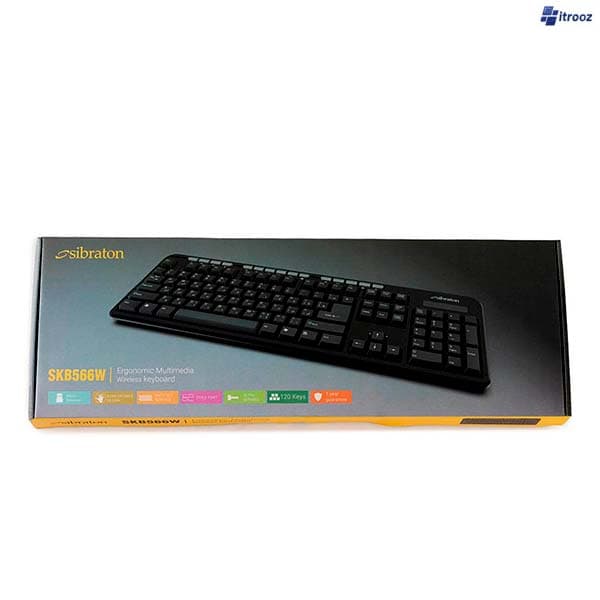 کیبورد بی سیم سیبراتون SKB566W — تصویر ۳
