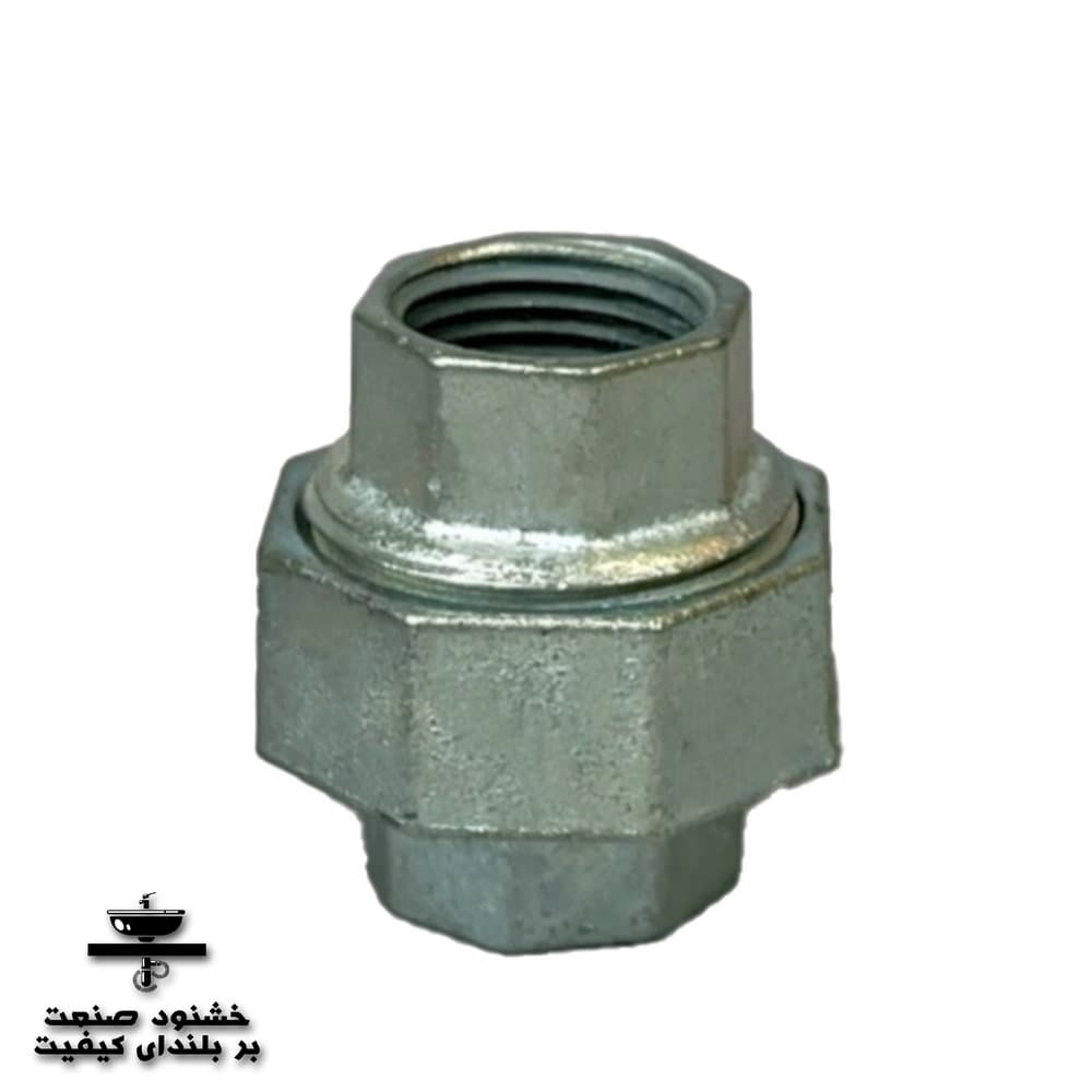 مهره ماسوره سایز 2 گالوانیزه ( 1/2 اینچ )