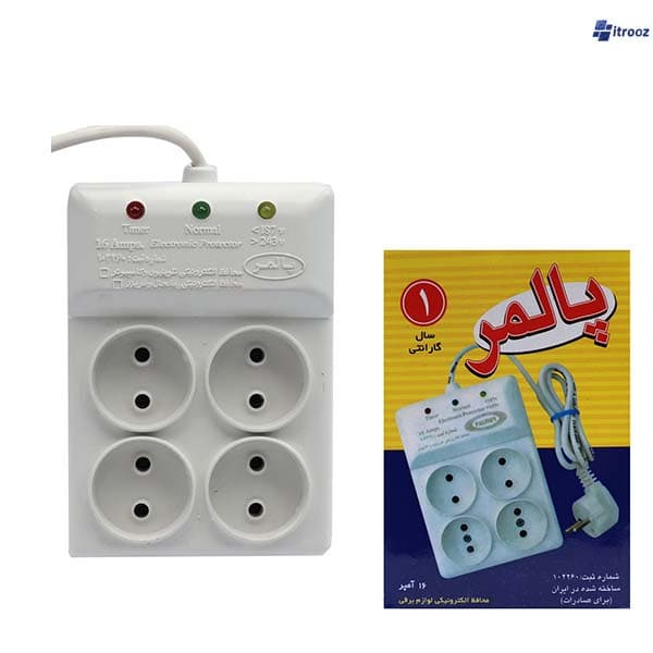 محافظ‌برق‌صوتی و‌تصویری 4خانه پالمر با کابل1.30متری