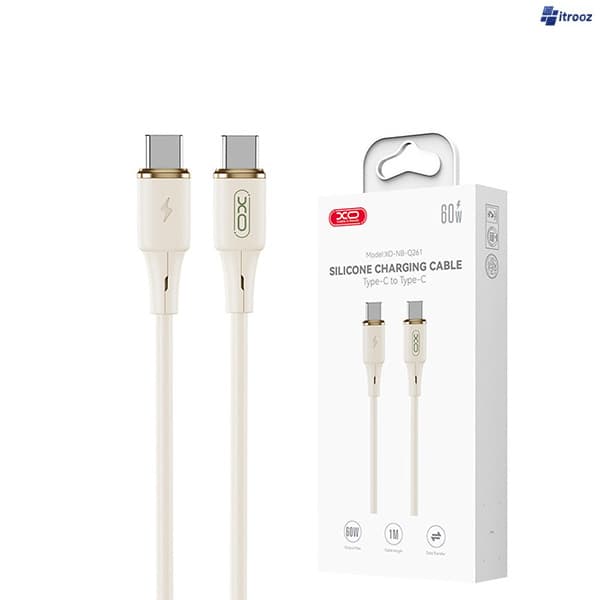 کابل شارژ دو سر تایپ سی 60وات مدل xo-nb-q261