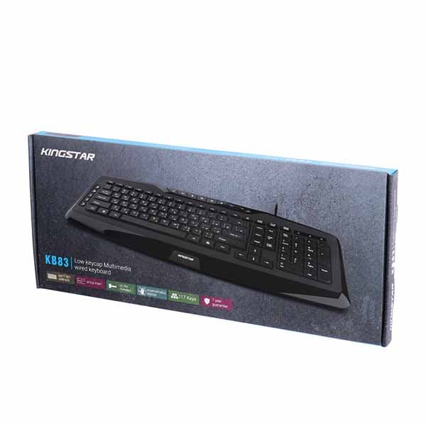 کیبرد سیم دار کینگ استار مدل kingstar kb83 — تصویر ۳