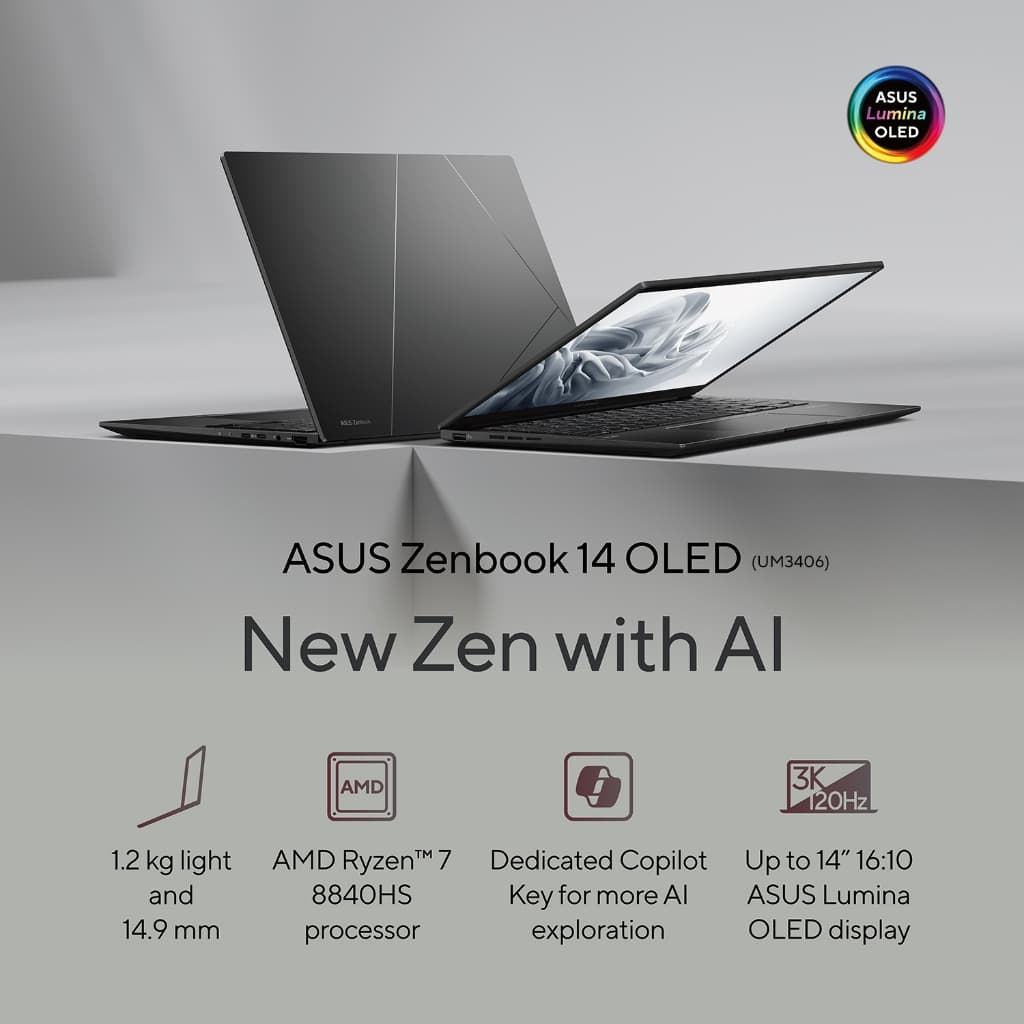 ASUS ZENBOOK 14 2024+COPILOT PC — تصویر ۳