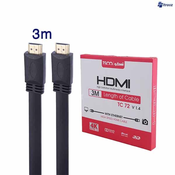 کابل 3 متری 4k hdmi تسکو مدل tsco tc72