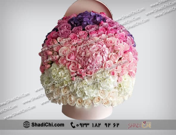 باکس گل رز سفید و صورتی — تصویر ۹