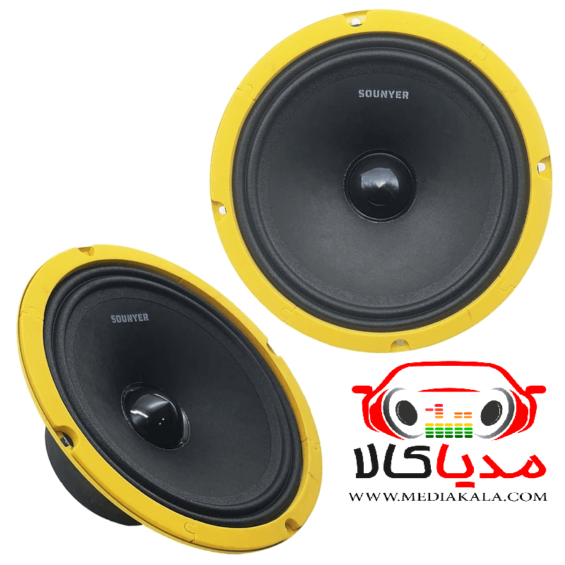 میدرنج پشت خودرو سونیر مدل GS-820 Y سایز 8 اینچ بسته دو عددی
