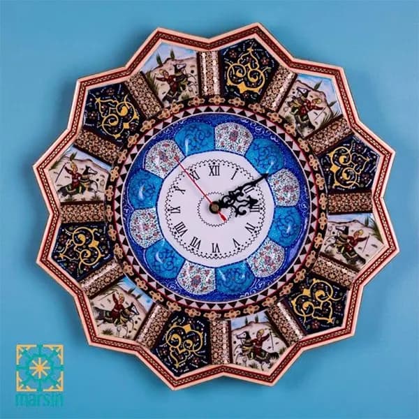 ساعت دیواری خاتم کاری کد 44 — تصویر ۴
