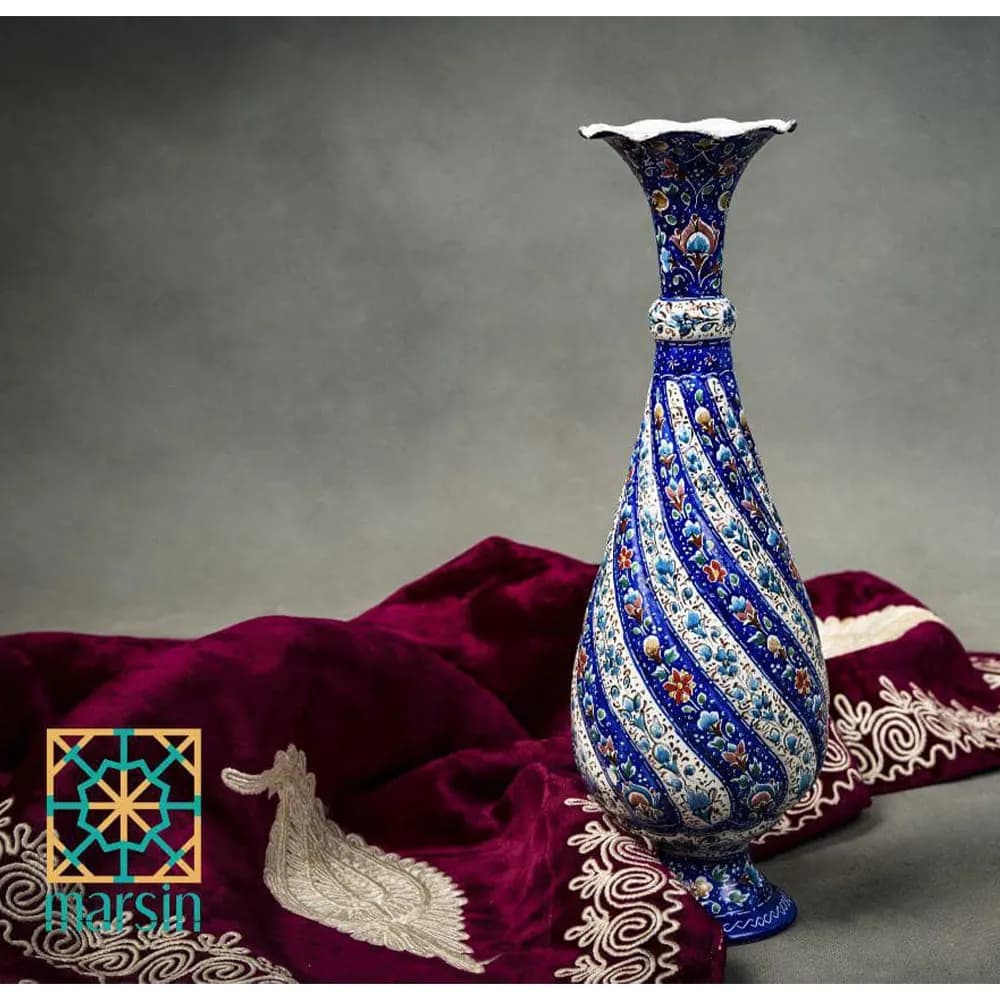گلدان میناکاری 25 سانتی کد 23