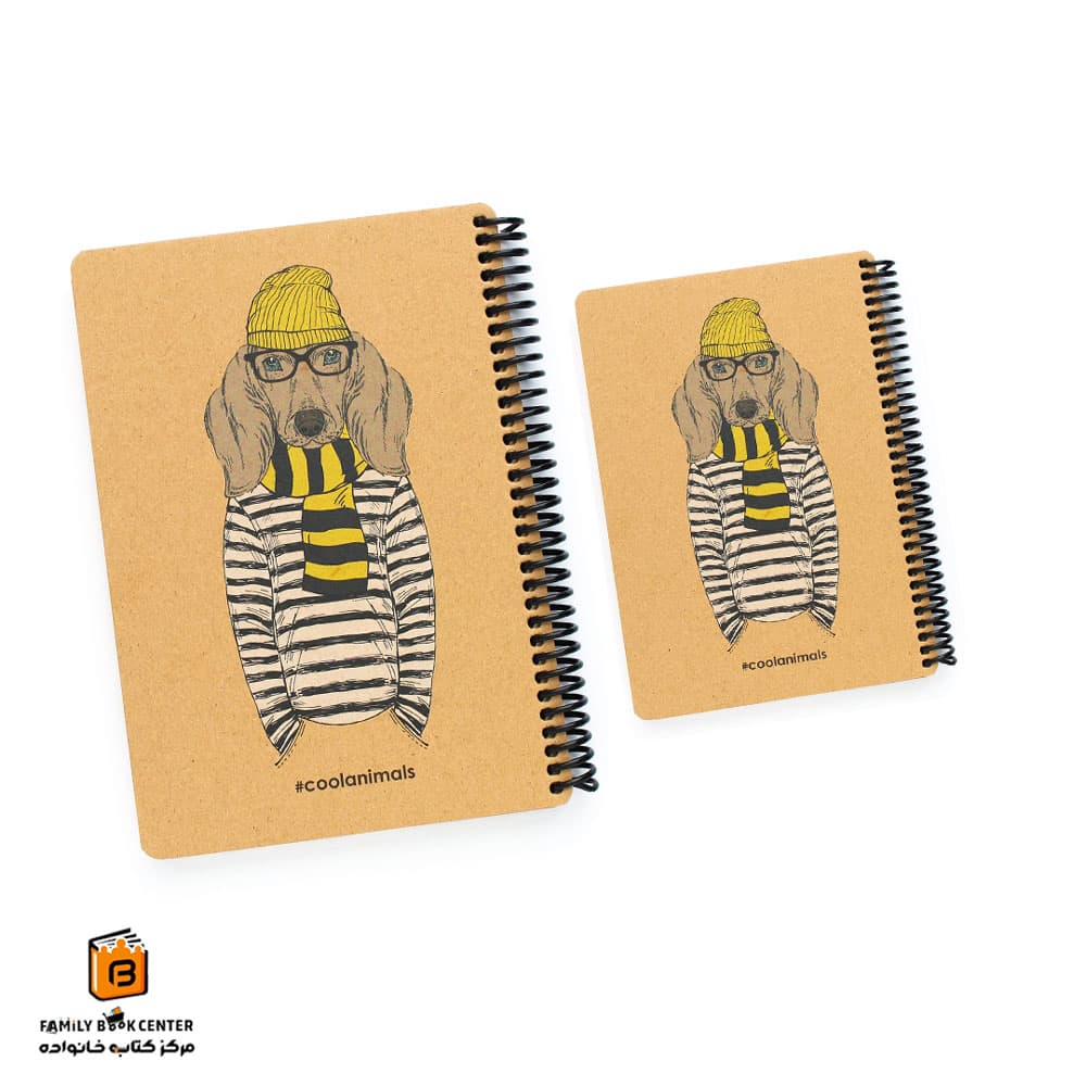 دفتر و دفترچه کرافت حیوانات دات نوت طرح سگ (dotnote)