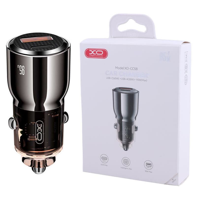 شارژر فندکی 65 وات ایکس او XO-CC58