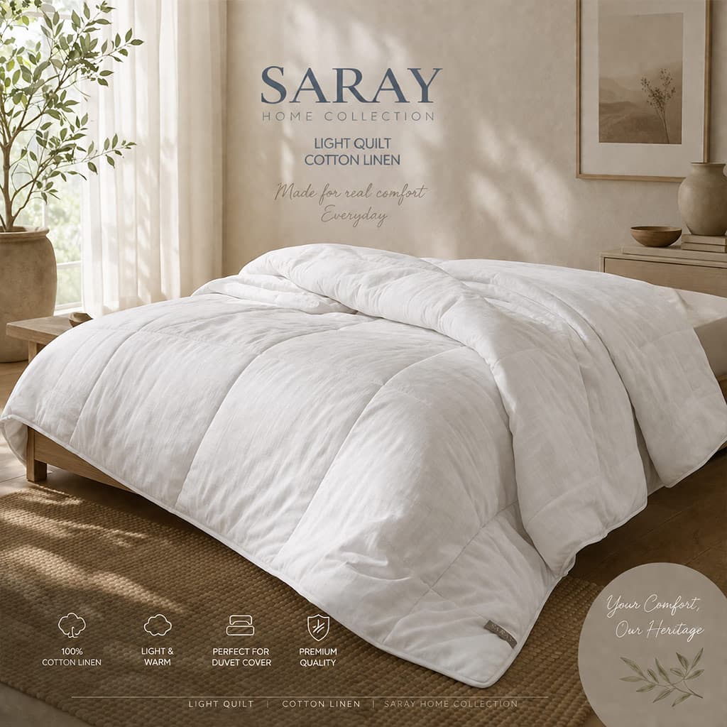 لحاف لایت saray یکنفره کتان