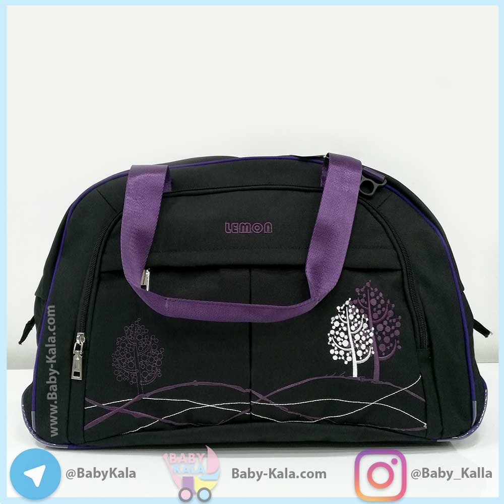 کیف بزرگ مادر مشکی لمون Lemon — تصویر ۴