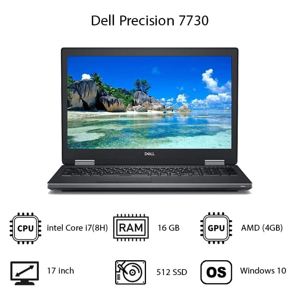 لپ تاپ 15 اینچی دل مدل Dell – Precision 7730 — تصویر ۳
